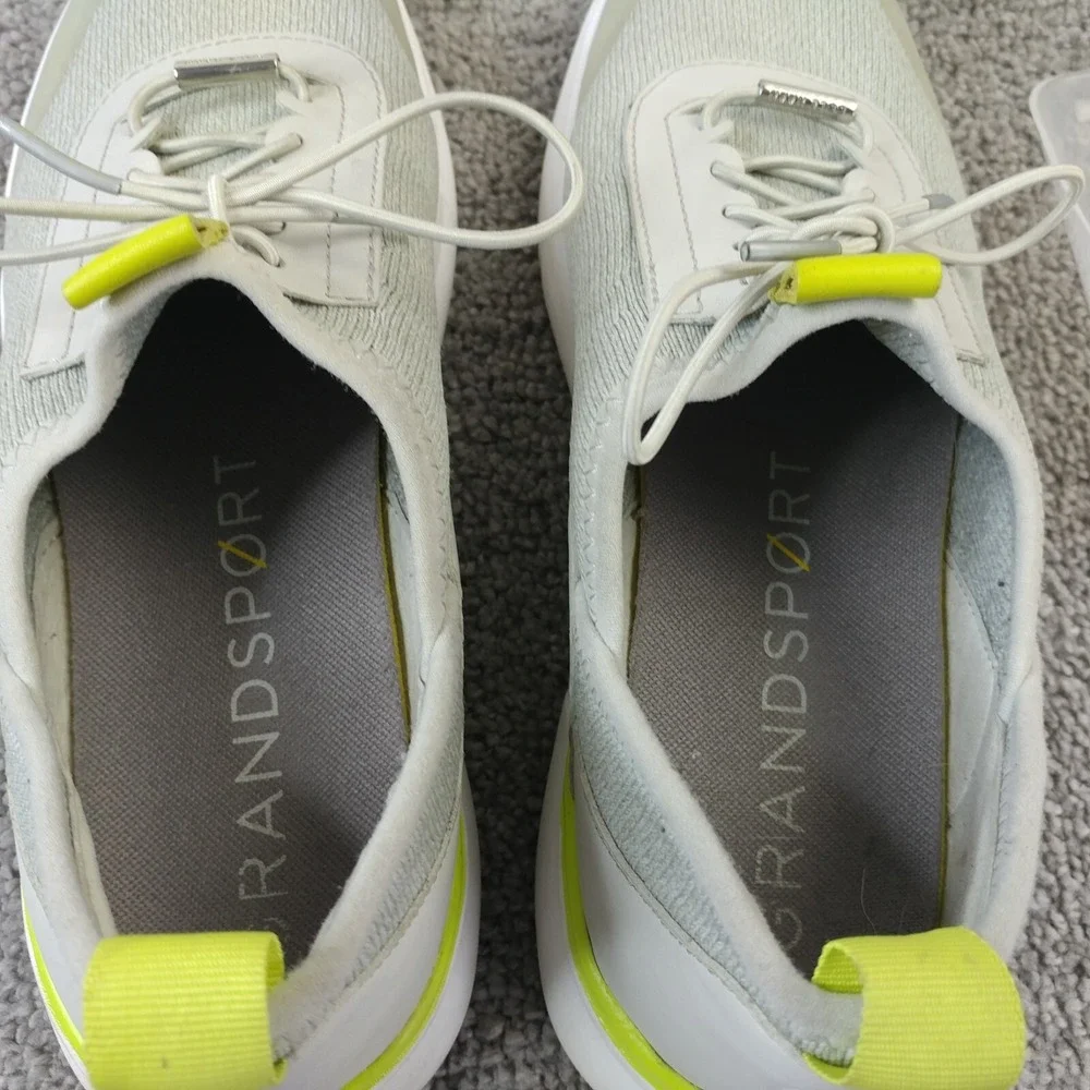 Cole Haan Grand Sport Stitchlite Womens 8.5 Shoes Light Gray Low Top Trainers